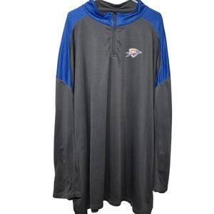 NBA OKC Thunder 1/4 Zip Lightweight Pullover Pristine Condition Size 6X